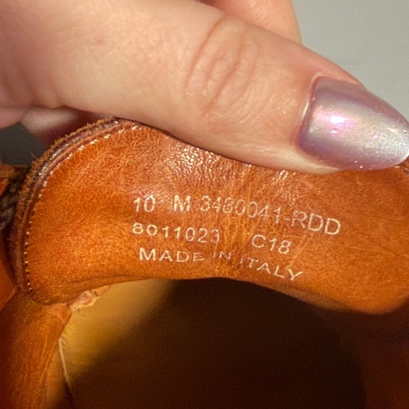 Pre-owned Men's Frye leather cognac Chukka boots, size 10! - Picture 9 of 14